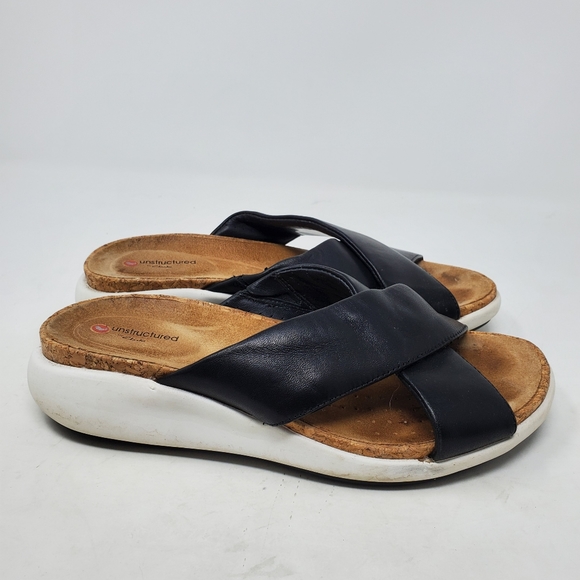 Unstructured by CLARKS Slide Sandals Size 6.5 - Picture 2 of 8